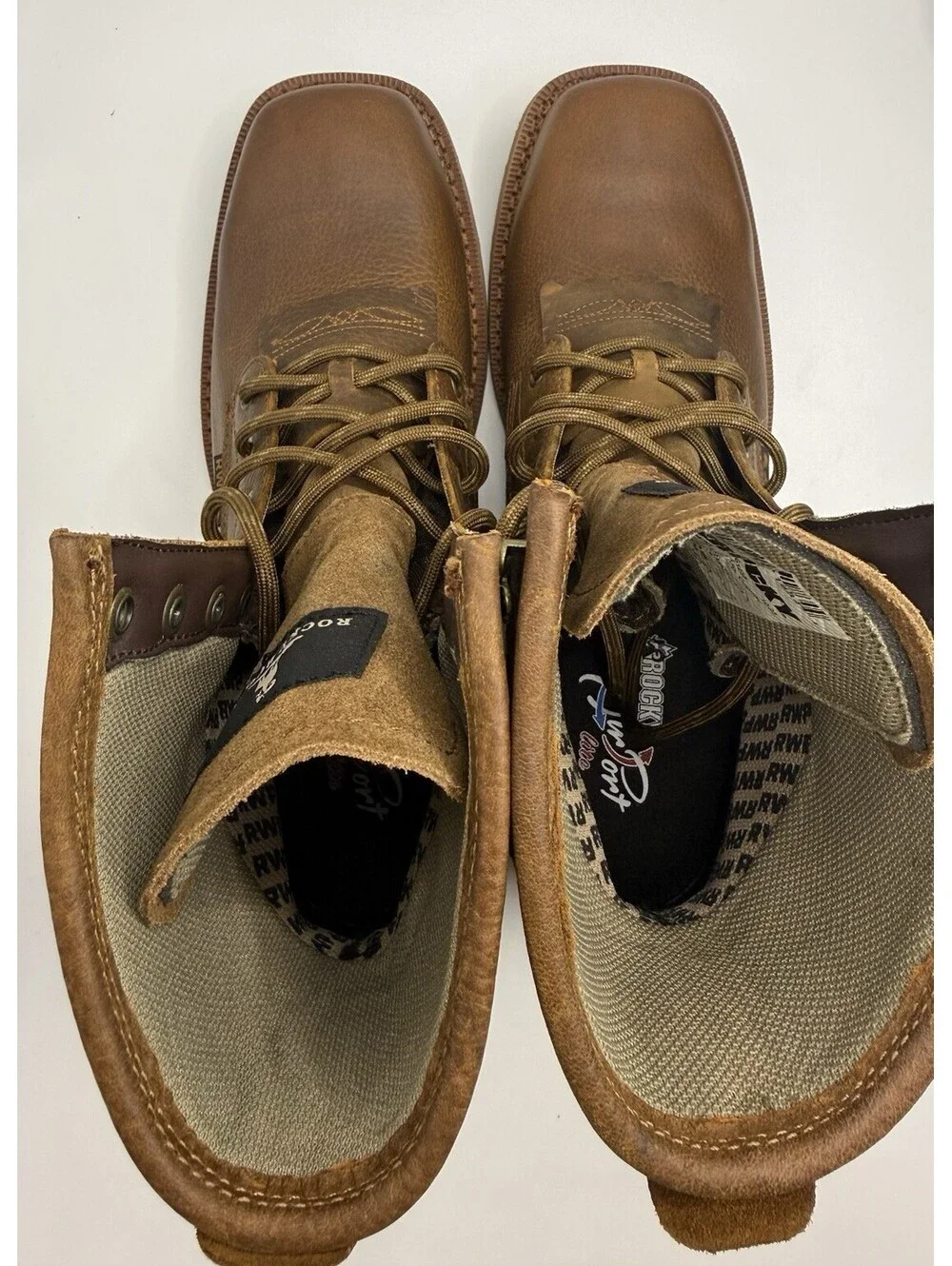 ROCKY MONOCREPE RWP Oil Slip Resistant Western Boots RKW0436 Men’s Sz 9m NWOB